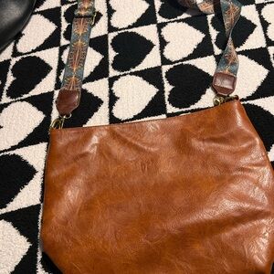 Brown Leather Crossbody Bag